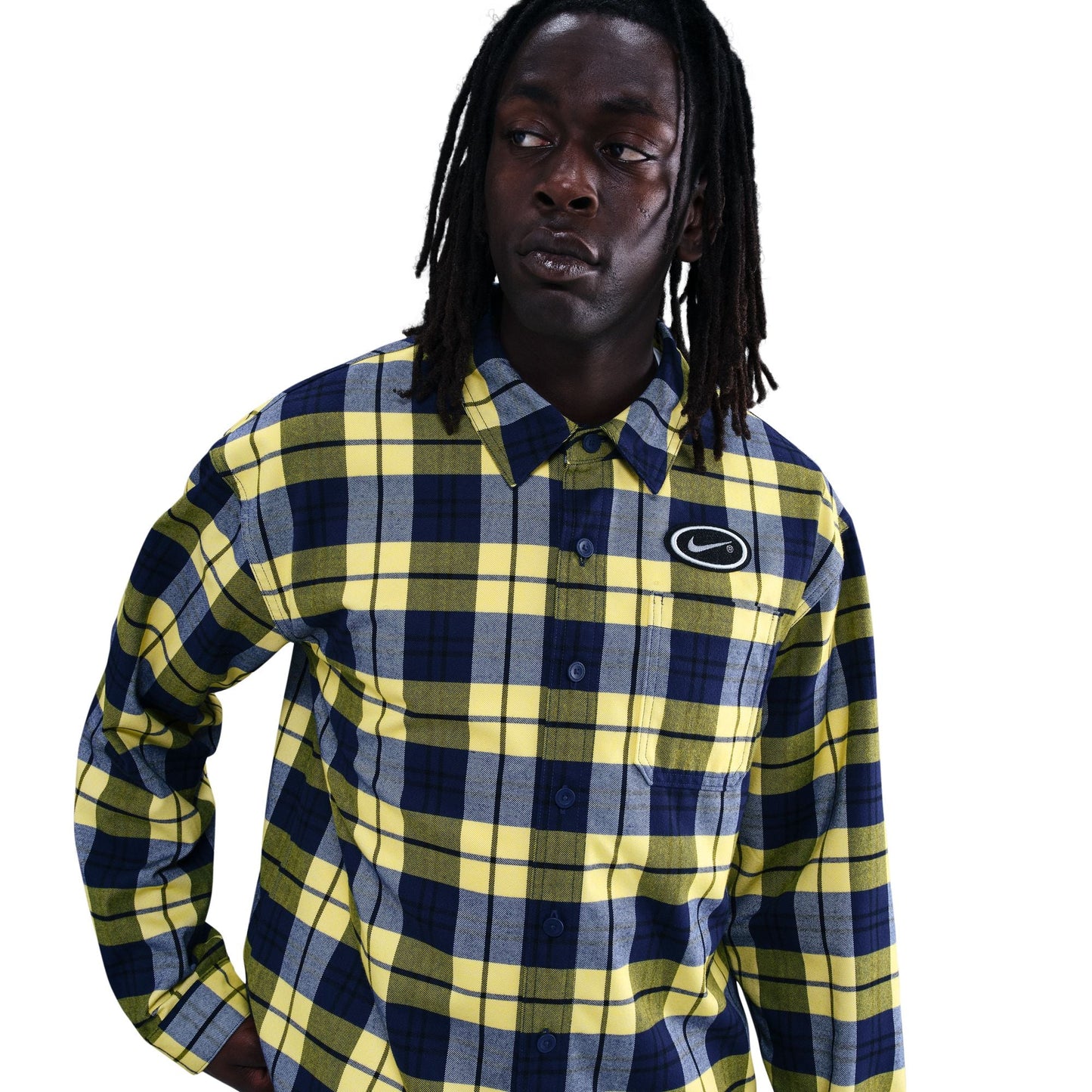 Nike SB x Eric Koston Midnight Navy/Speed Yellow Skate Flannel