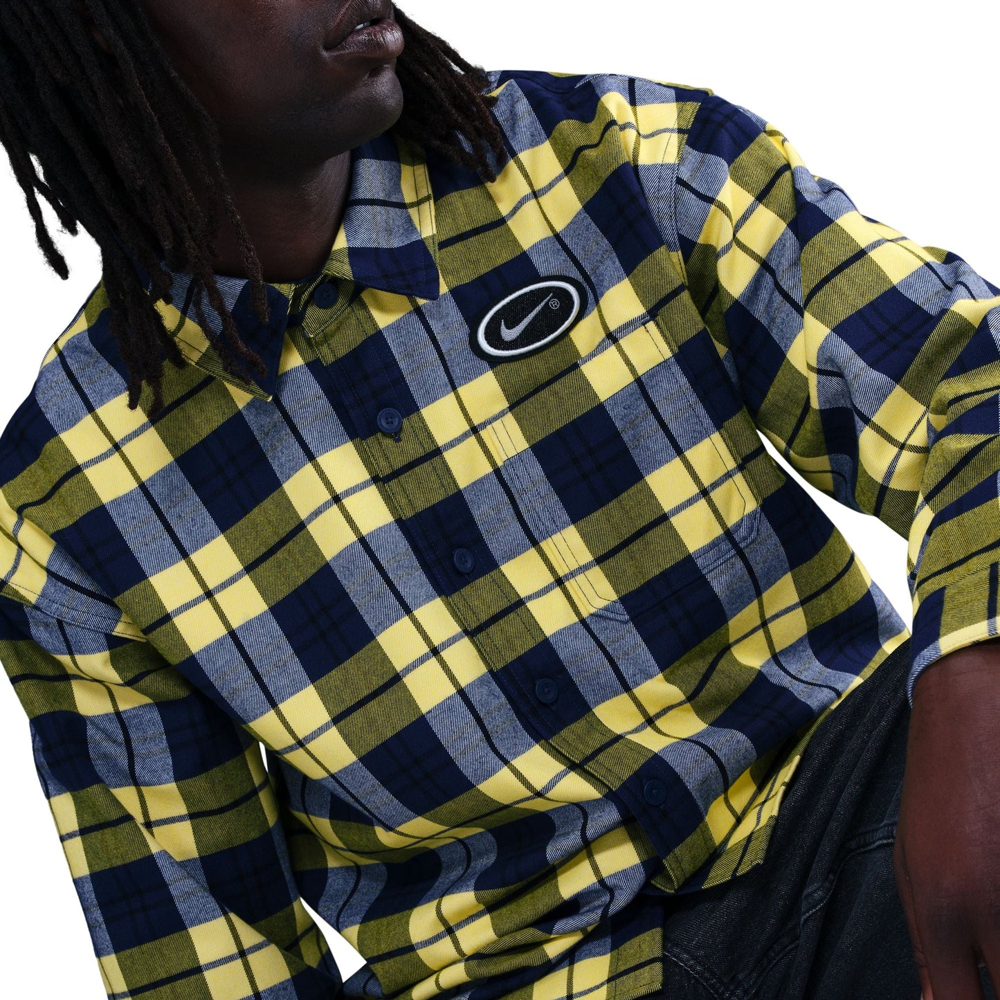 Nike SB x Eric Koston Midnight Navy/Speed Yellow Skate Flannel