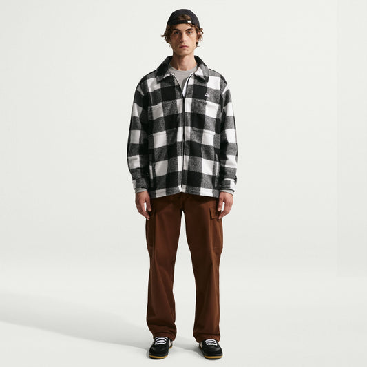 Nike SB Essential White/Black Skate Shirt Jacket