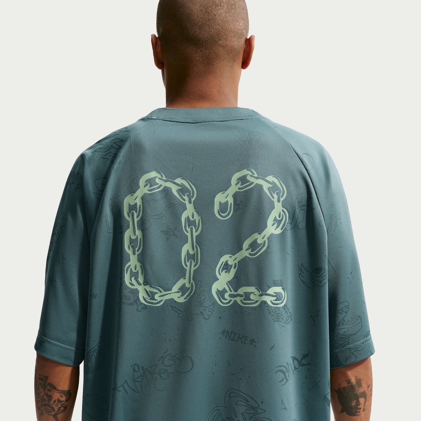 Nike SB Desk Doodle Mineral Slate Jacquard Skate Jersey