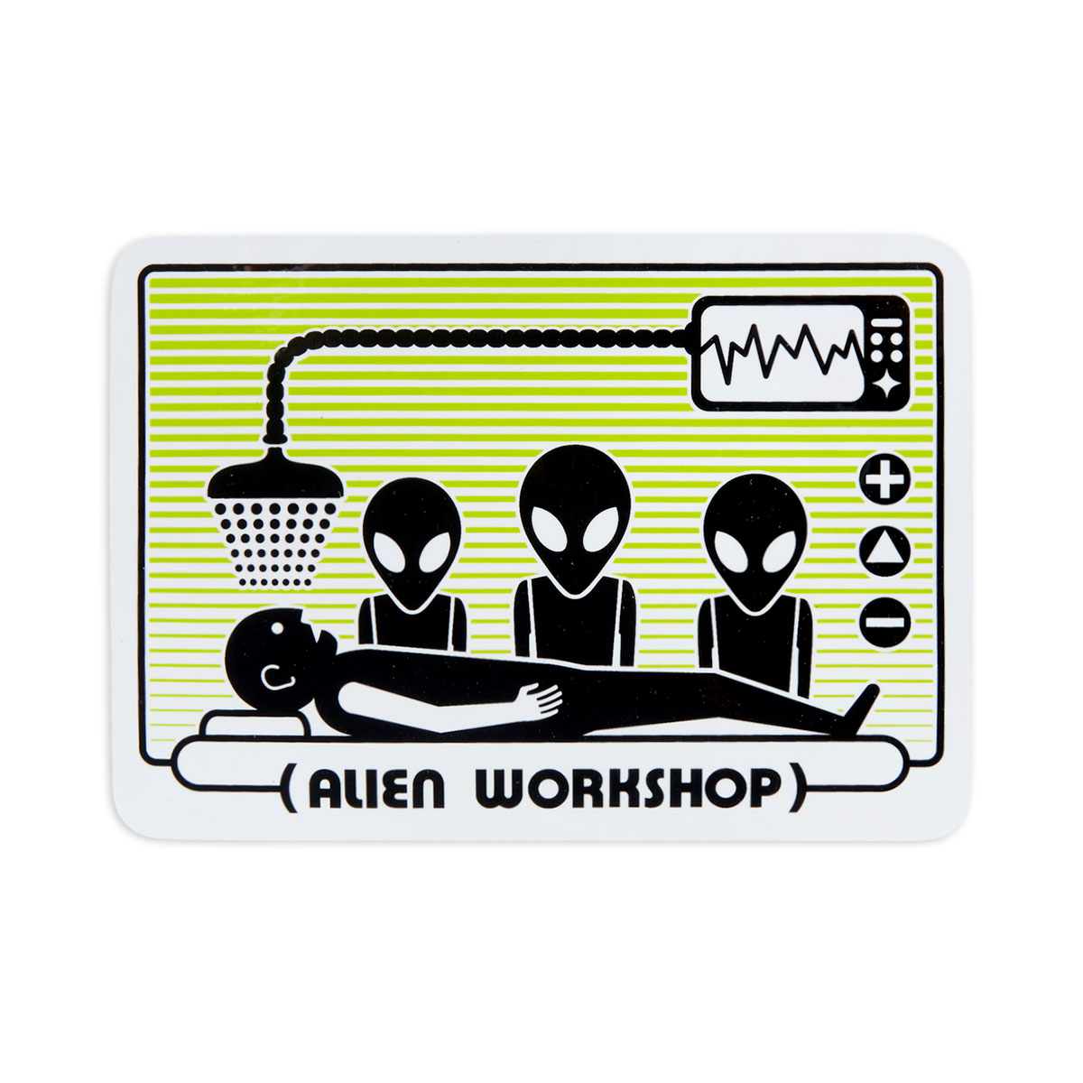 Alien Workshop Abduction Green Sticker
