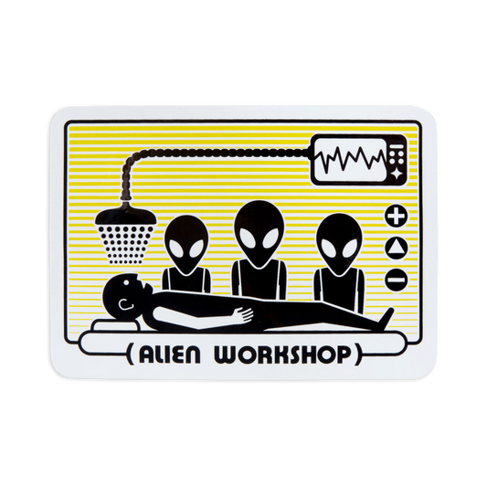 Alien Workshop Abduction Orange Sticker