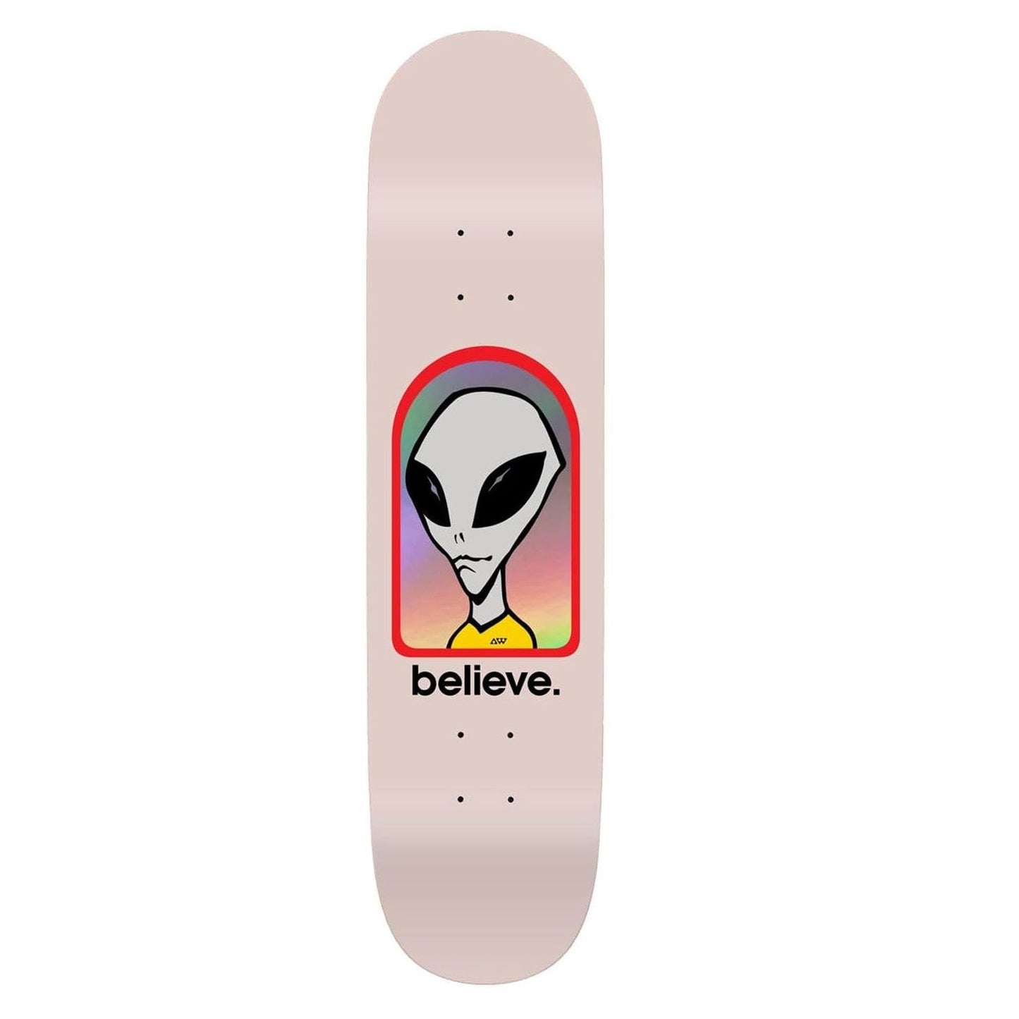 Alien Workshop Believe Skateboard Deck - 8" Pink - Bow Shock Marketplace