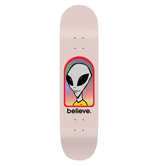 Alien Workshop Believe Skateboard Deck - 8" Pink - Bow Shock Marketplace