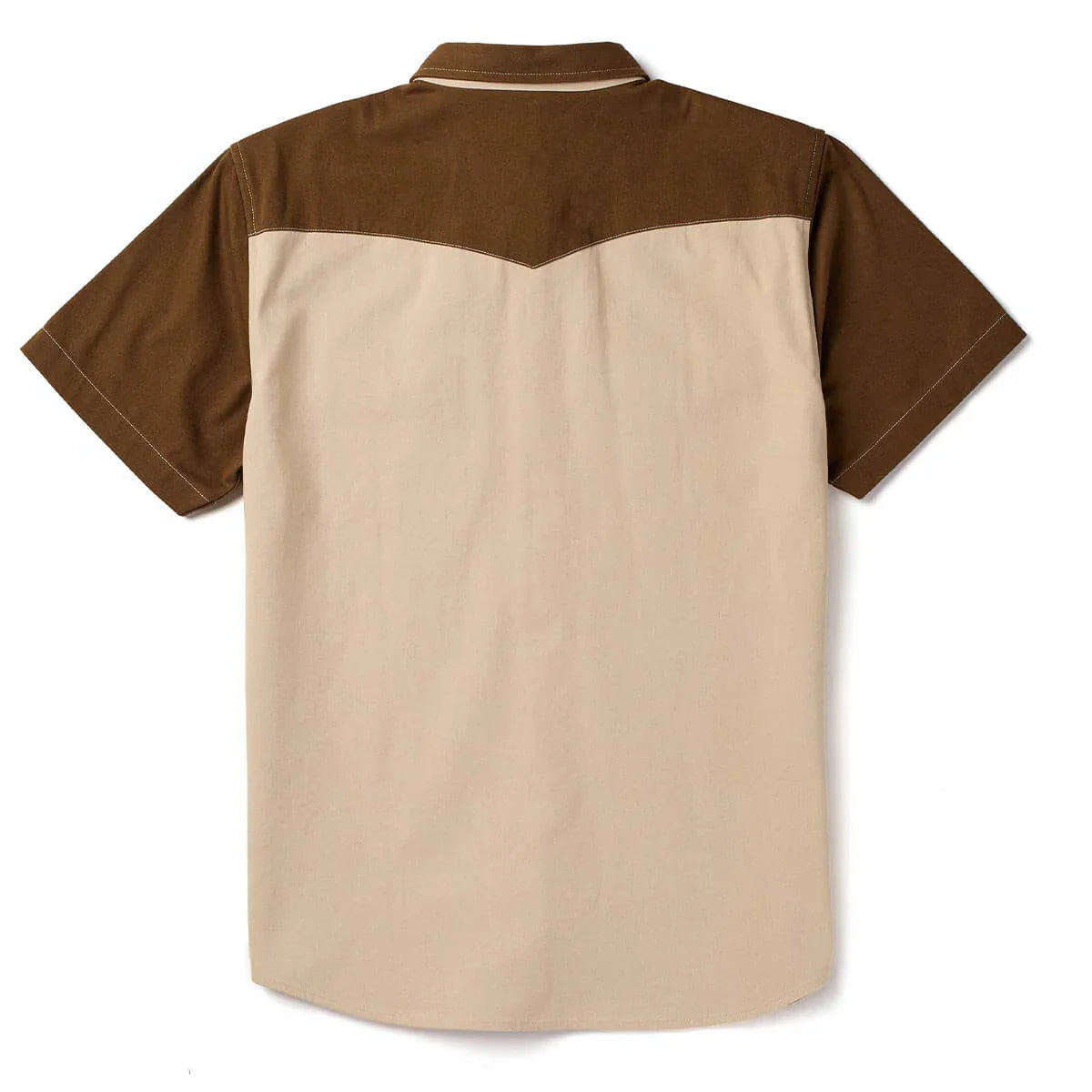 Seager Amarillo Vintage Tan S/s Button Up Shirt