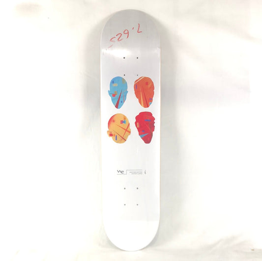 Western Edition Antony Lopez 4 Heads White/Blue/Orange/Red Size 7.6 Skateboard Deck