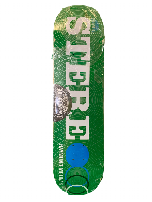 Stereo Raymond Molinar Sound Weave Green 8" Classic Skateboard Deck