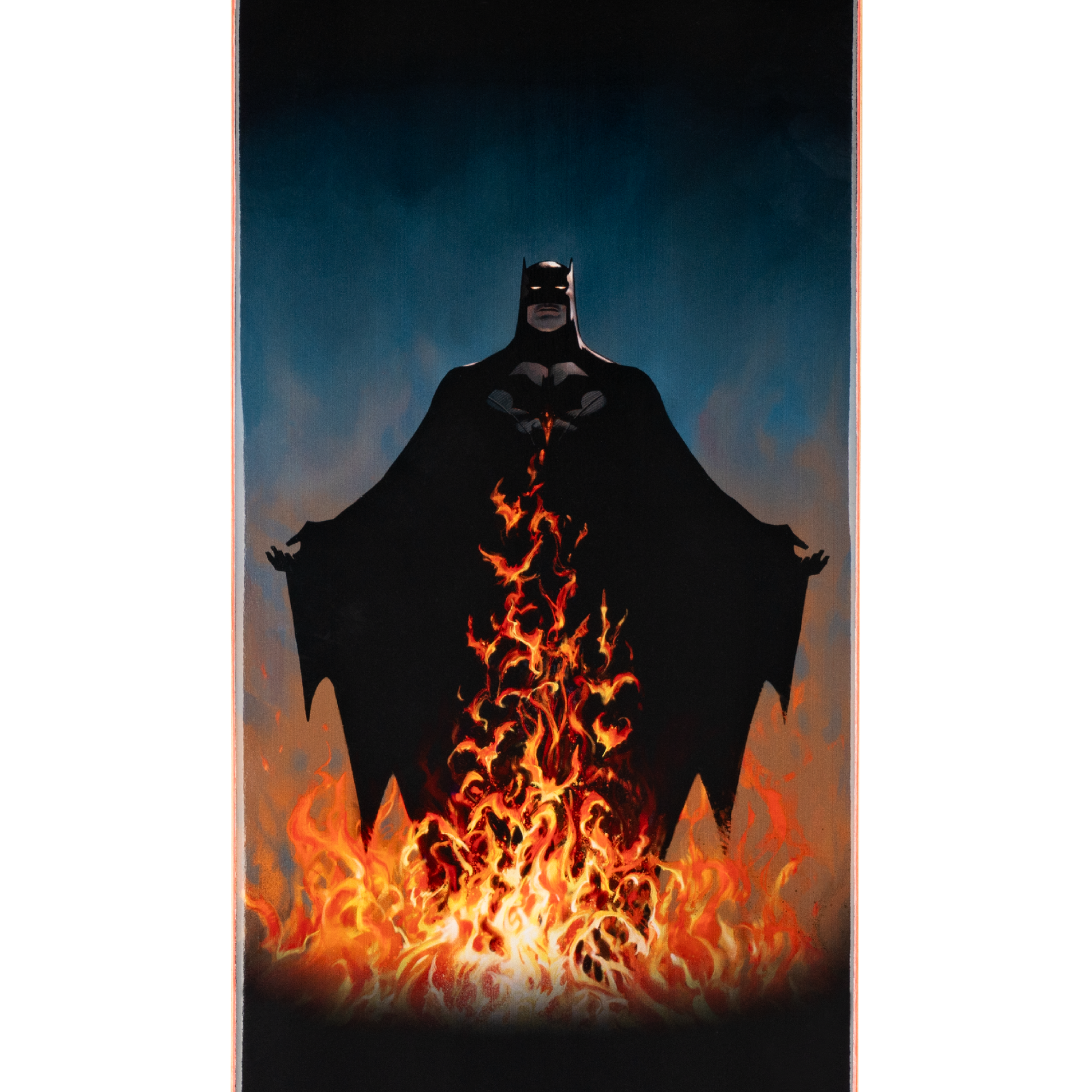 Welcome x Batman Bat Flames on Popsicle Deck - 8.5″ Black - Bow Shock Marketplace