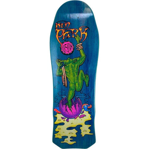 Vision Ken Park III Modern Concave Deck - 10″ Blue Stain - Bow Shock Marketplace