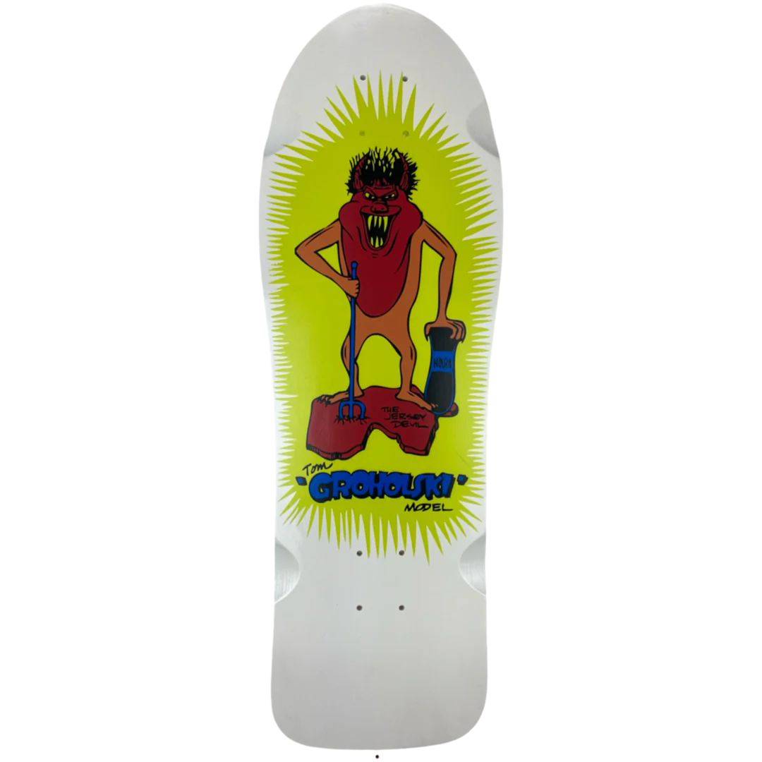 Vision Groholski Jersey Devil Deck - 9.5" White Dip - Bow Shock Marketplace