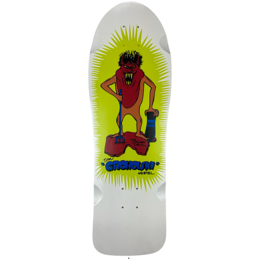Vision Groholski Jersey Devil Deck - 9.5" White Dip - Bow Shock Marketplace