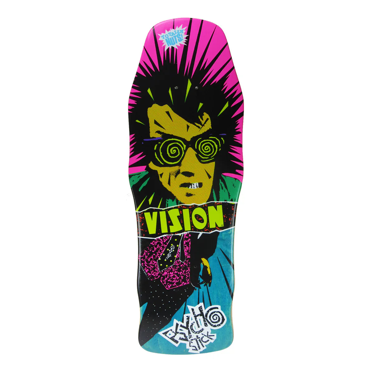 Vision Original Psycho Stick Skateboard Deck - 10″ Torquise Stain - Bow Shock Marketplace