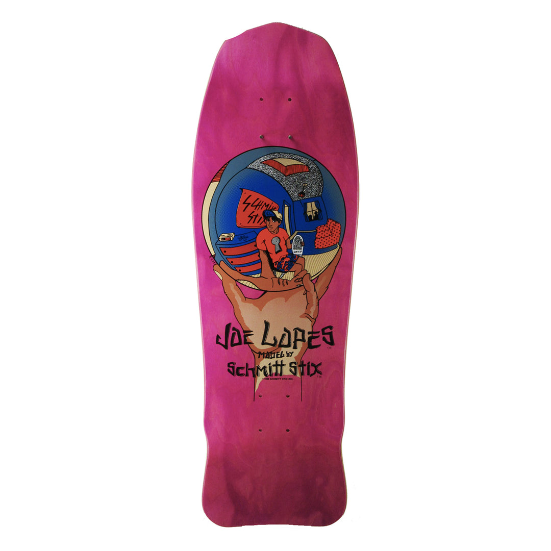 Schmitt Stix Joe Lopes Crystal Ball 10" Modern Concave Skateboard Deck - Bow Shock Marketplace