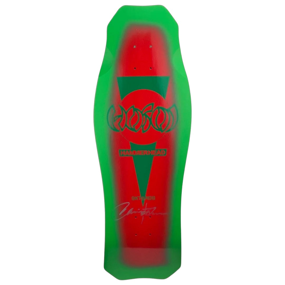 Hosoi O.G. Hammerhead Signed & Numbered Skateboard Deck - 10.5″ Christmas Red - Bow Shock Marketplace