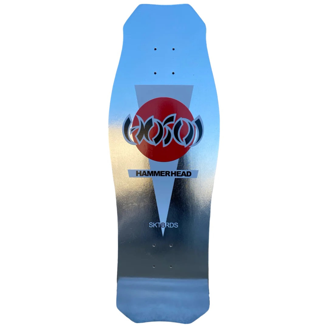Hosoi O.G. Hammerhead Limited Colorway Skateboard Deck - 10.5″ Silver Foil - Bow Shock Marketplace