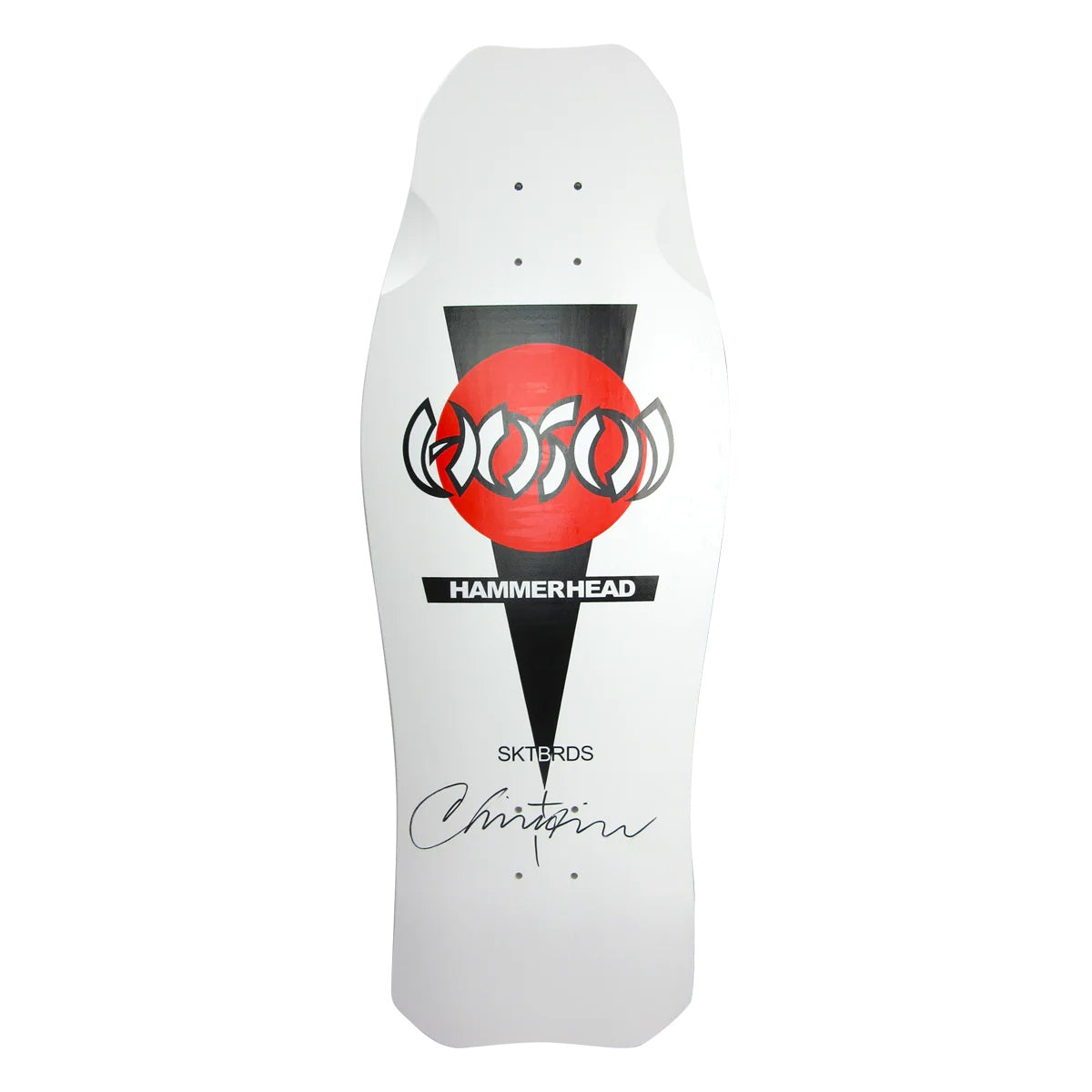 Hosoi O.G. Hammerhead Signed Skateboard Deck - 10.5″ White - Bow Shock Marketplace