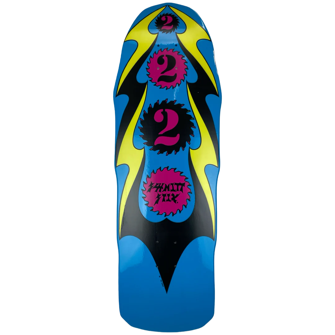 Schmitt Stix Ripsaw 2 Skateboard Deck - 10" Blue Dip - Bow Shock Marketplace