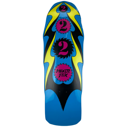 Schmitt Stix Ripsaw 2 Skateboard Deck - 10" Blue Dip - Bow Shock Marketplace