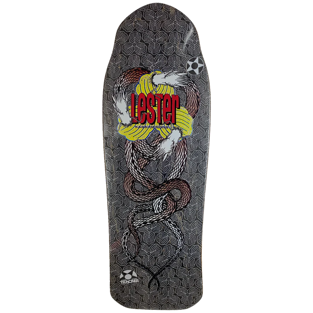 Tracker Lester Kasai Twin Dragon Deck - 10.5" Black Stain - Bow Shock Marketplace