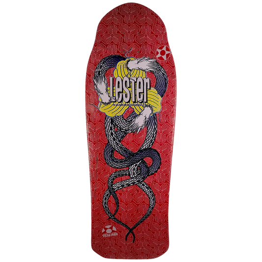 Tracker Lester Kasai Twin Dragon Deck - 10.5" Red Stain - Bow Shock Marketplace