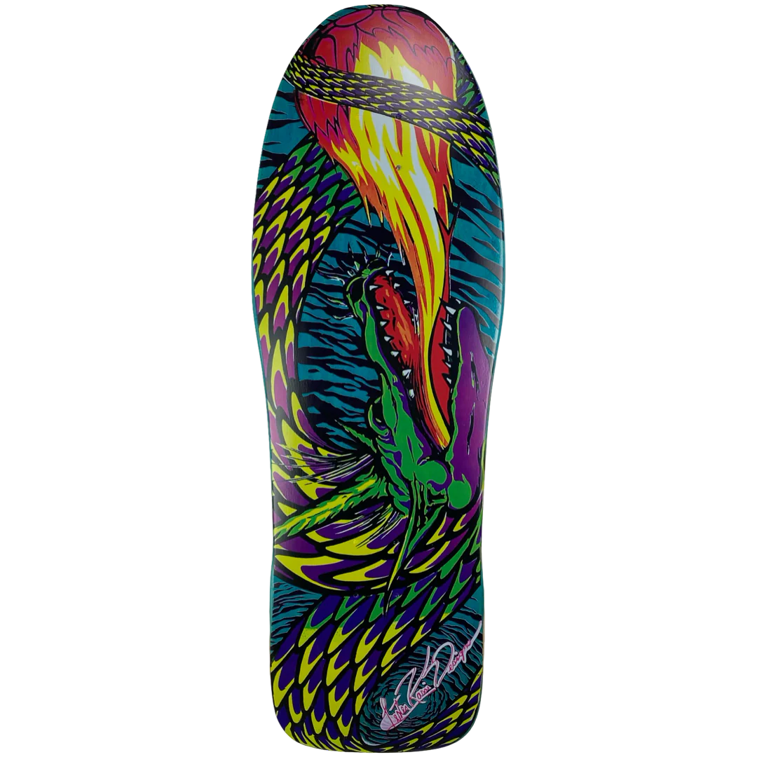 Tracker Lester Kasai Fireball Deck - 10.625" Turquoise Stain - Bow Shock Marketplace