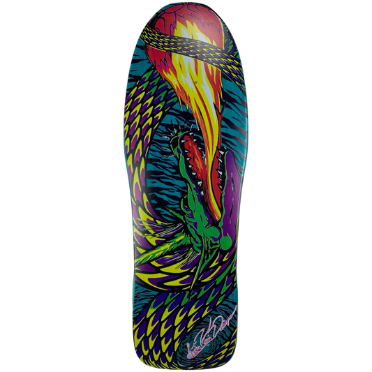 Tracker Lester Kasai Fireball Deck - 10.625" Turquoise Stain - Bow Shock Marketplace