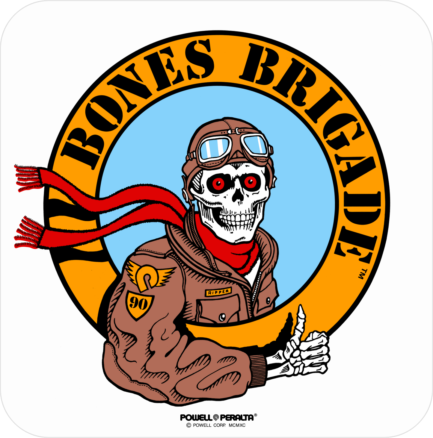 Bones Brigade Series 17 Ripper Pilot Sticker