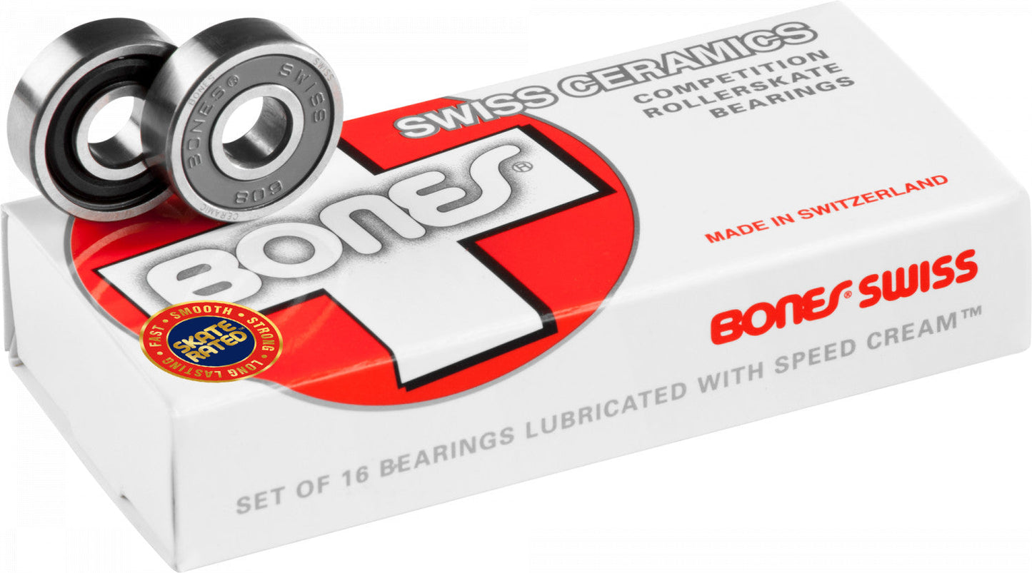 Bones Swiss Ceramic Bearings 8mm (Set of 16) - Bow Shock Marketplace