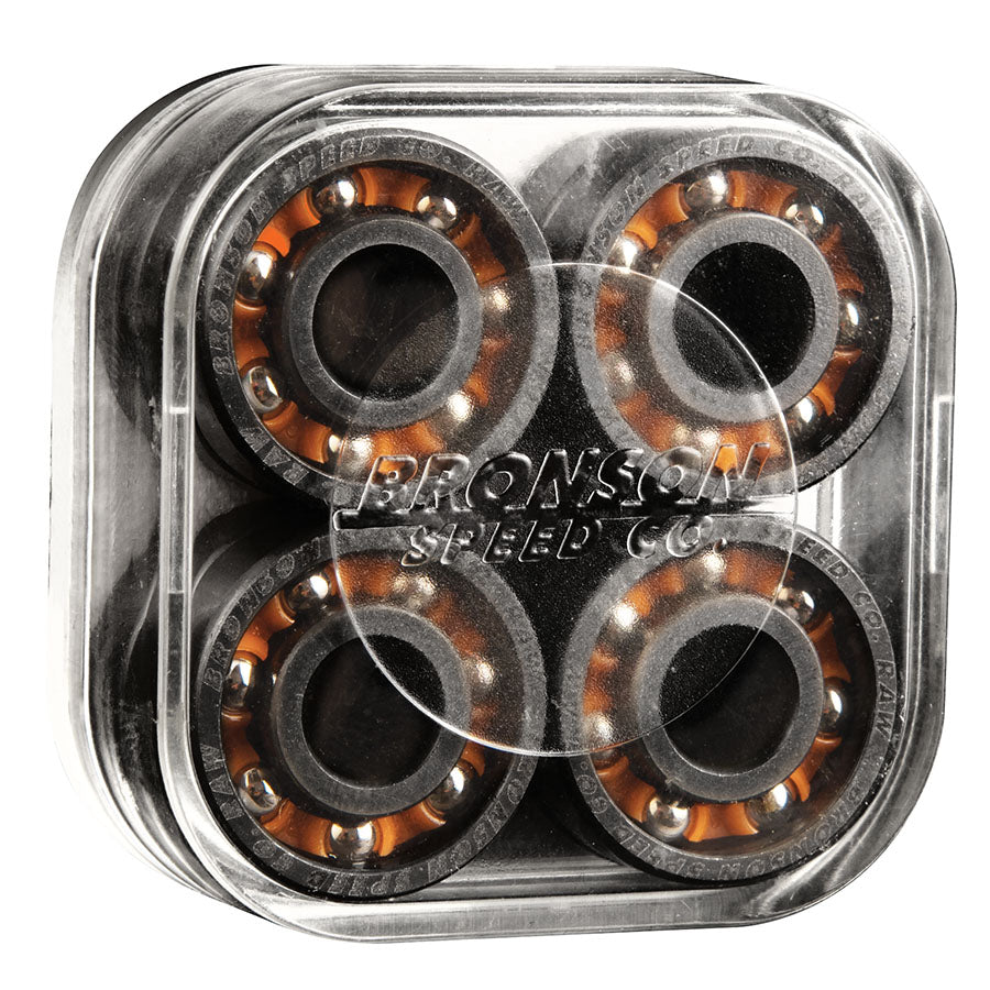 Bronson Raw Skateboard Bearings (8 Pack) - Bow Shock Marketplace