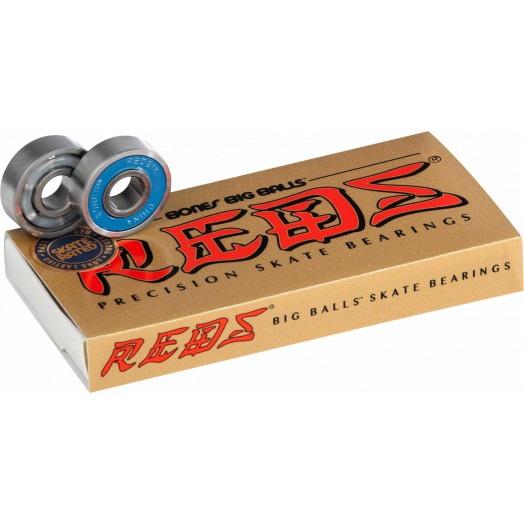 Bones Big Balls Reds Skateboard Bearings (Set of 8) - Bow Shock Marketplace