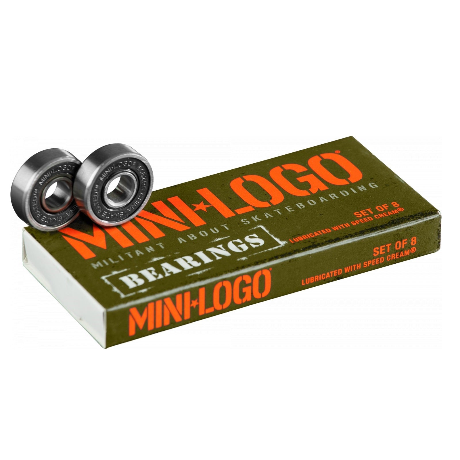 Mini Logo Series 3 Skateboard Bearings - 8mm (Set of 8) - Bow Shock Marketplace