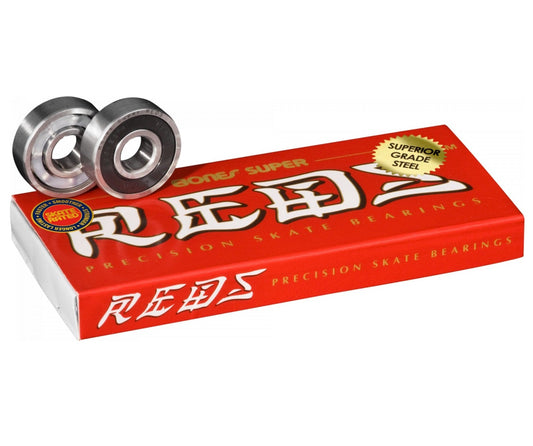 Bones Bearings Super Reds (Set of 8) - Bow Shock Marketplace