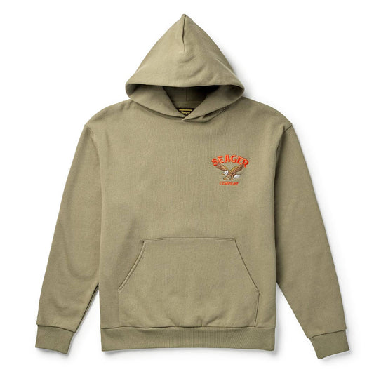 Seager Bradley Olive Hooded Sweatshirt