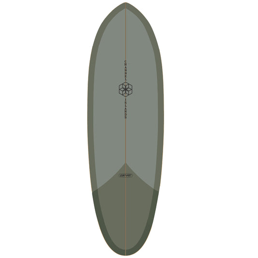 Carver x Channel Islands Mid Sage Surfskate Deck- 32.5" - Bow Shock Marketplace