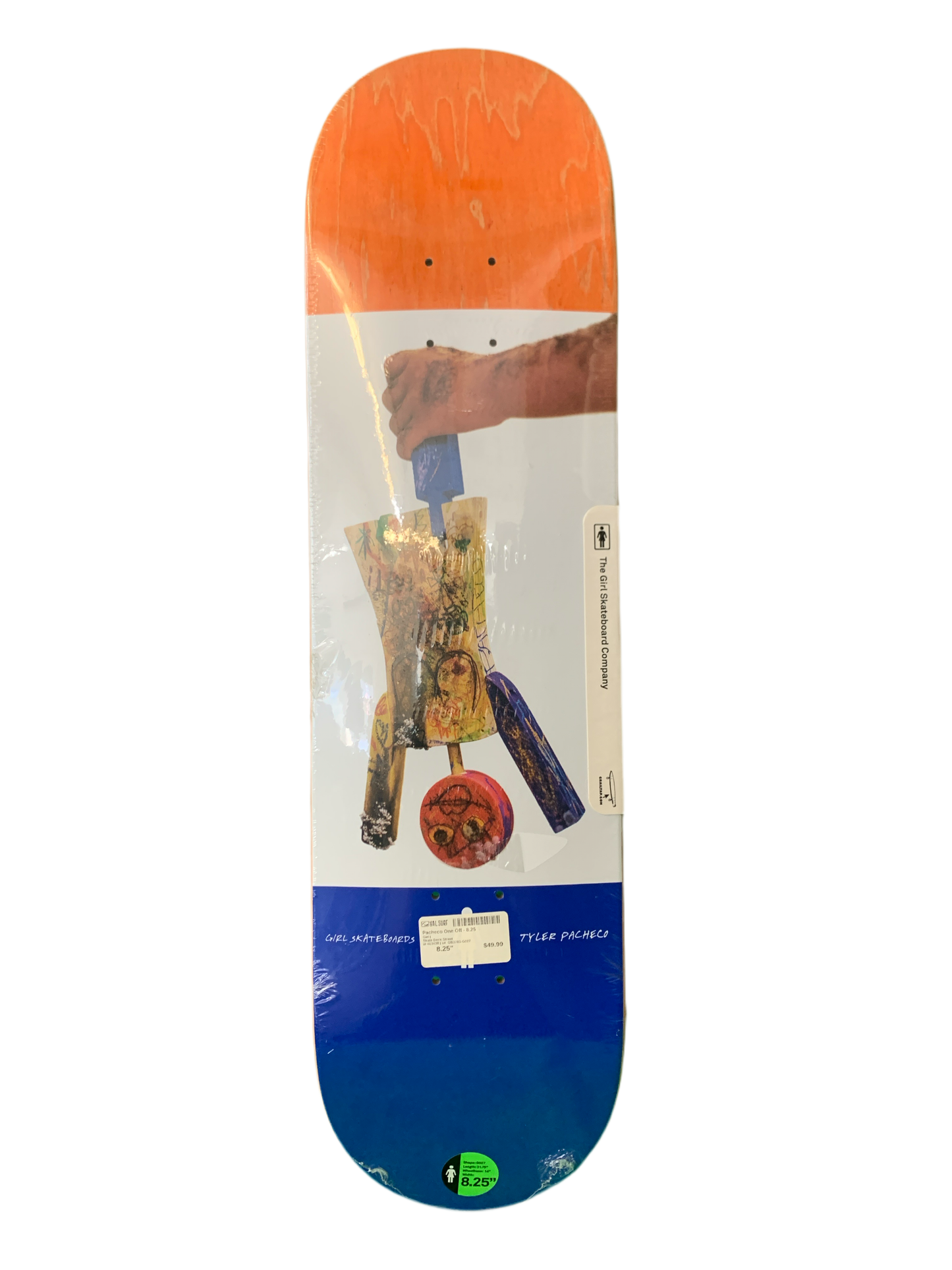 Girl Tyler Pacheco One Off 8.25" Classic Skateboard Deck