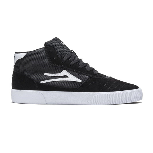 Lakai Shoes Cambridge Mid - Black/White Suede - Bow Shock Marketplace