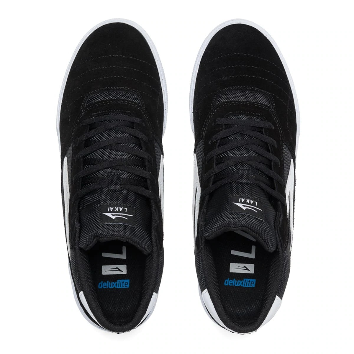 Lakai Shoes Cambridge Mid - Black/White Suede - Bow Shock Marketplace