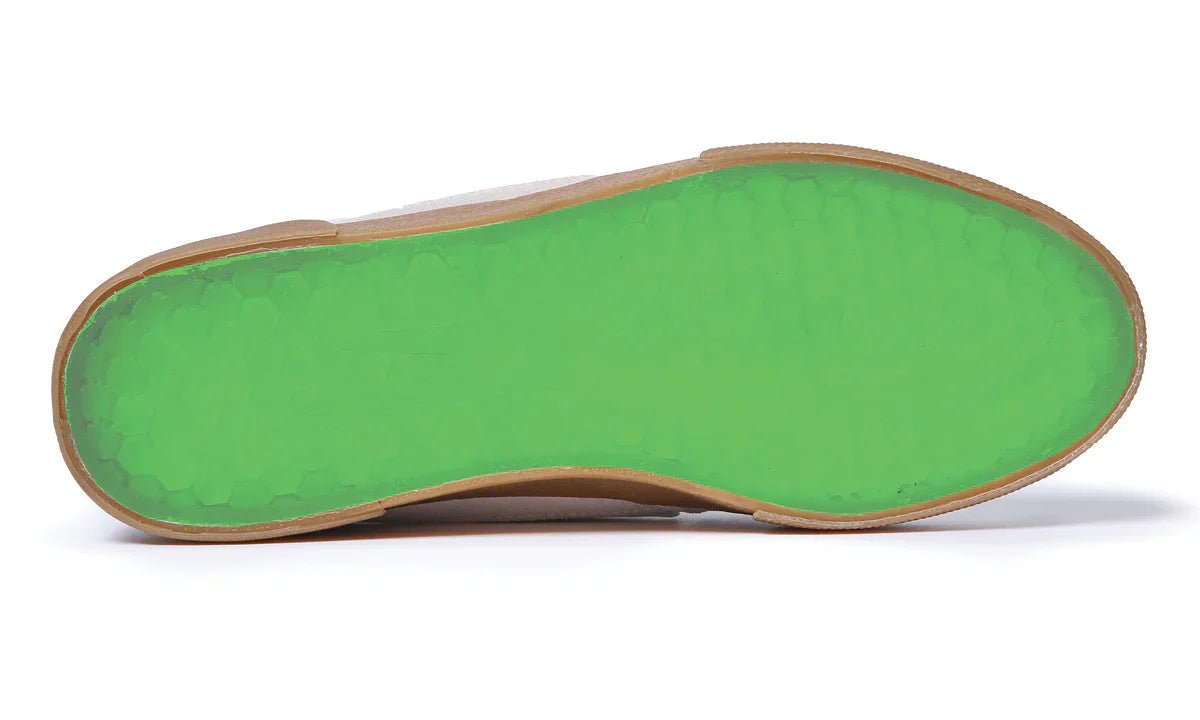 Lakai Shoes Cambridge SMU - White/UV Green Suede - Bow Shock Marketplace