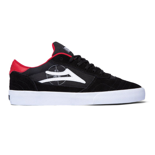 Lakai Shoes Cambridge - Black/Red Suede - Bow Shock Marketplace