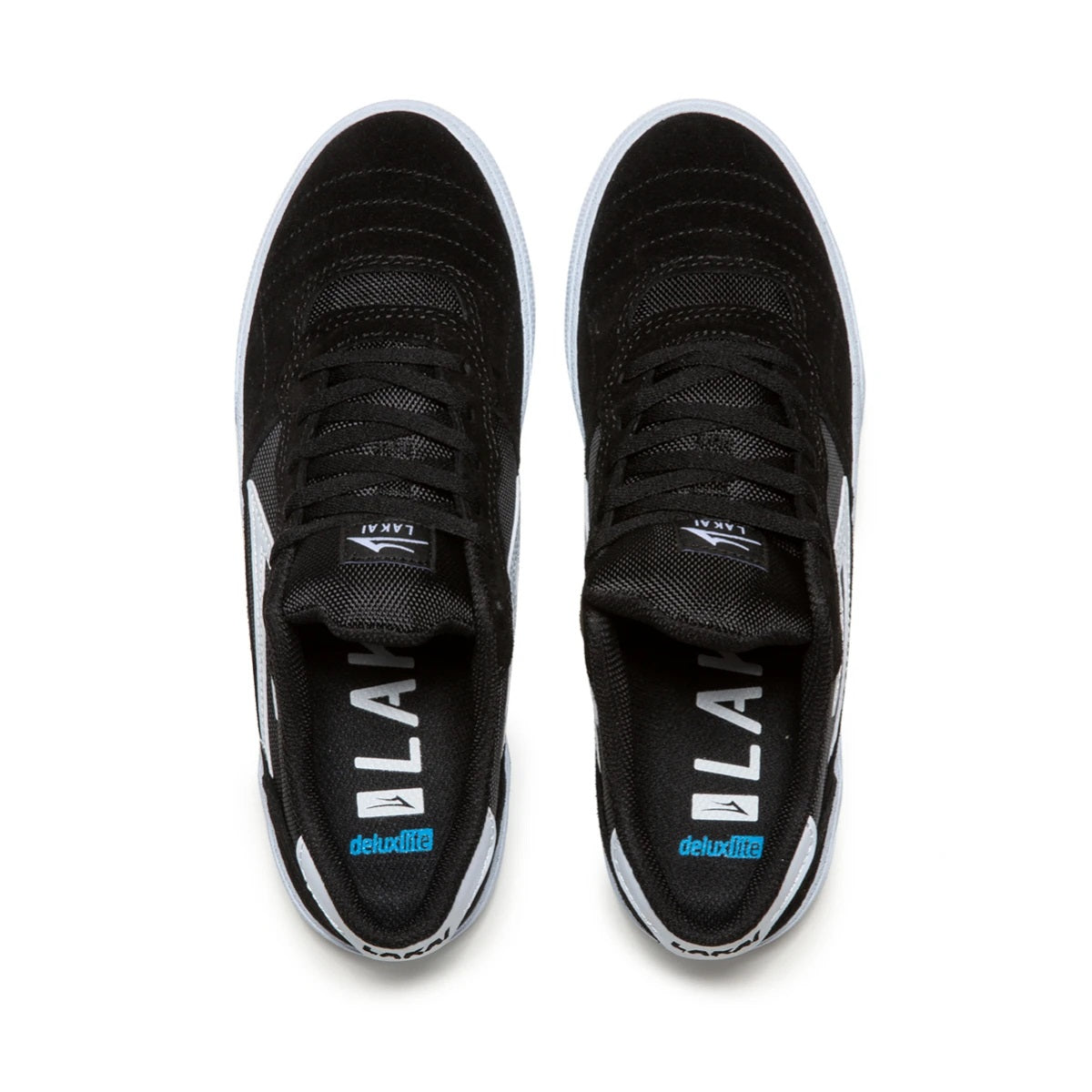 Lakai Shoes Cambridge - Black/White Suede - Bow Shock Marketplace