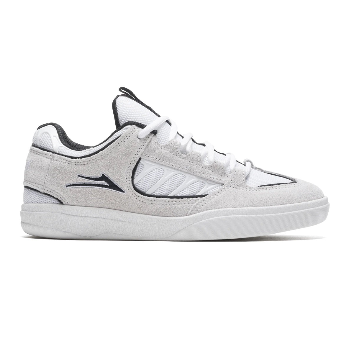Lakai Shoes Carroll - White/Black Suede - Bow Shock Marketplace