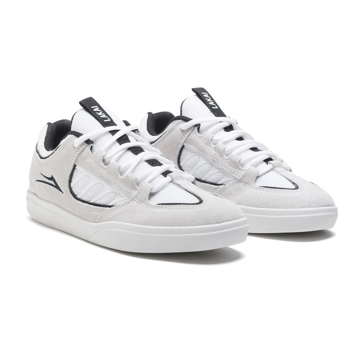 Lakai Shoes Carroll - White/Black Suede - Bow Shock Marketplace