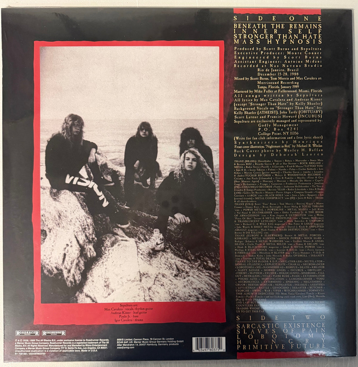 Sepultura - Beneath the Remains Vinyl LP Record