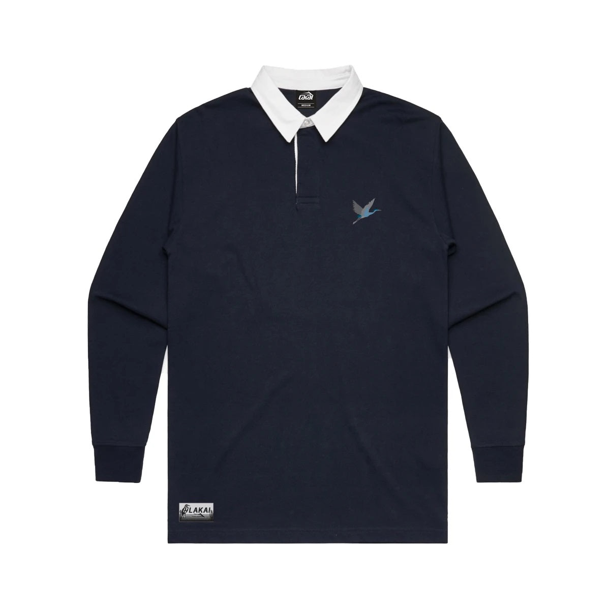 Lakai Crane Rugby Long Sleeve T-Shirt - Navy - Bow Shock Marketplace