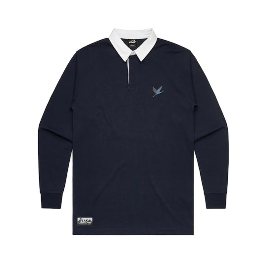 Lakai Crane Rugby Long Sleeve T-Shirt - Navy - Bow Shock Marketplace