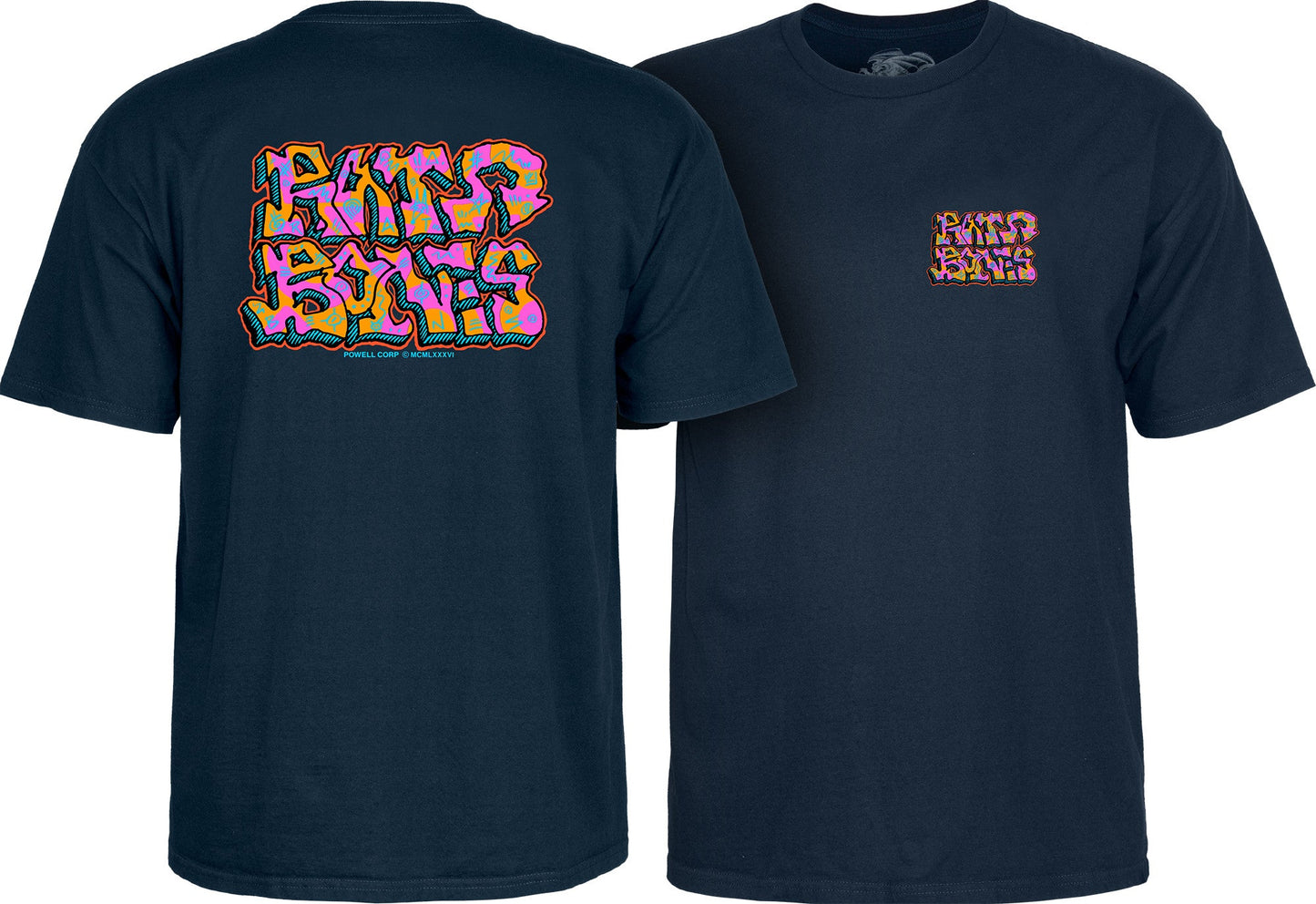 Powell Peralta Rat Bones Graffiti T-Shirt - Bow Shock Marketplace