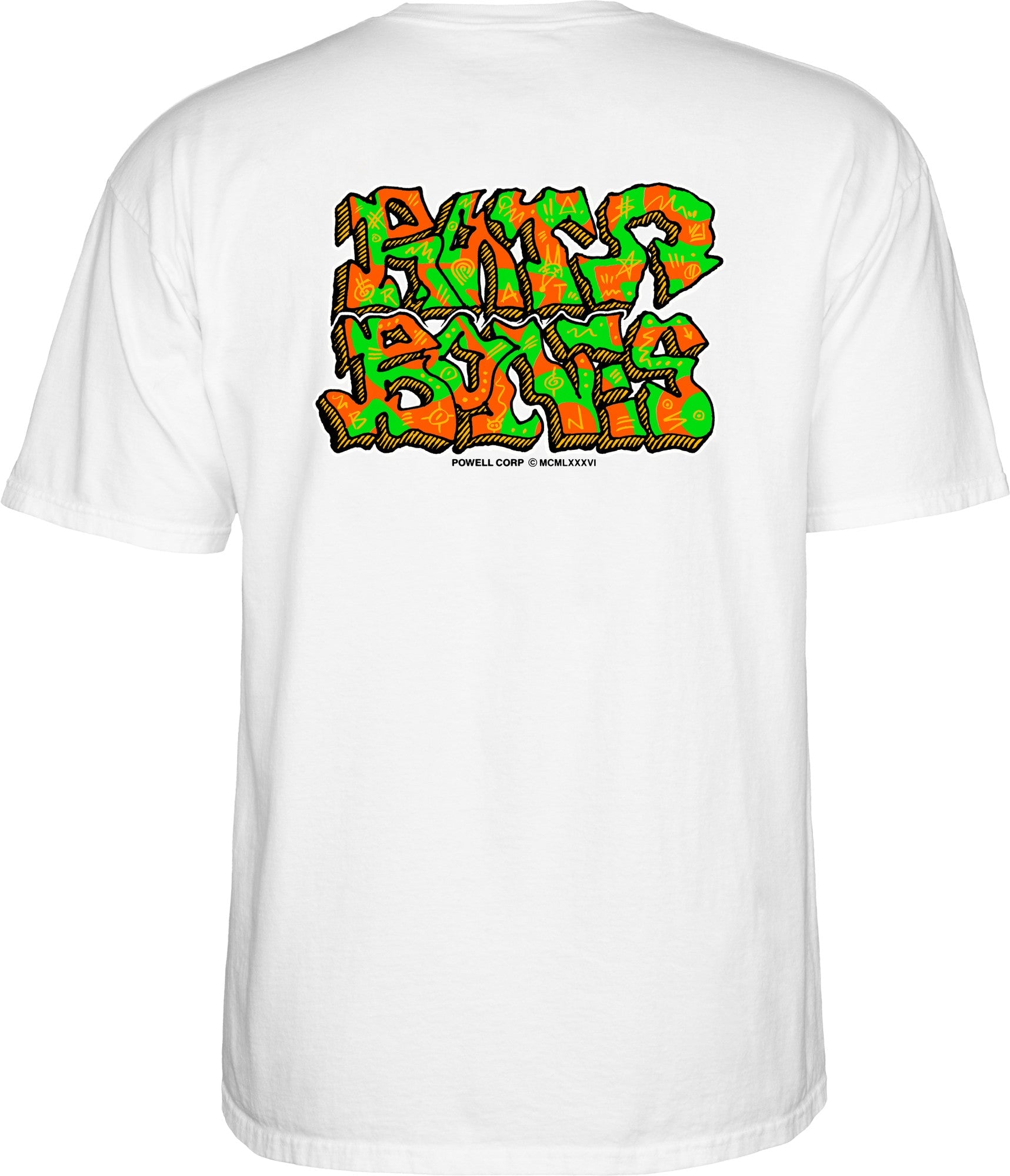 Powell Peralta Rat Bones Graffiti T-Shirt - Bow Shock Marketplace
