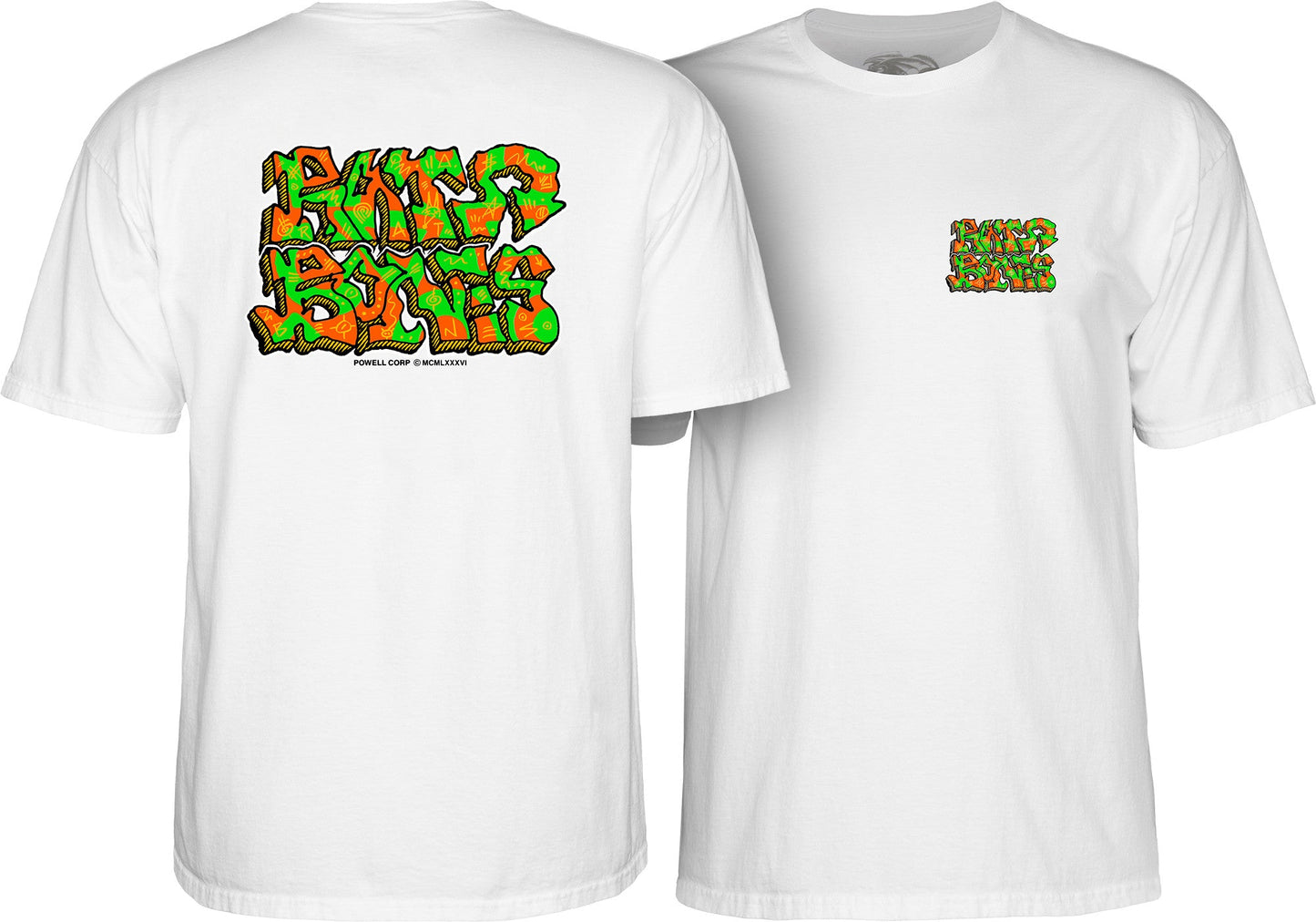 Powell Peralta Rat Bones Graffiti T-Shirt - Bow Shock Marketplace