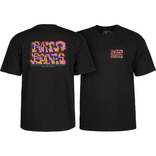 Powell Peralta Rat Bones Graffiti T-Shirt - Black
