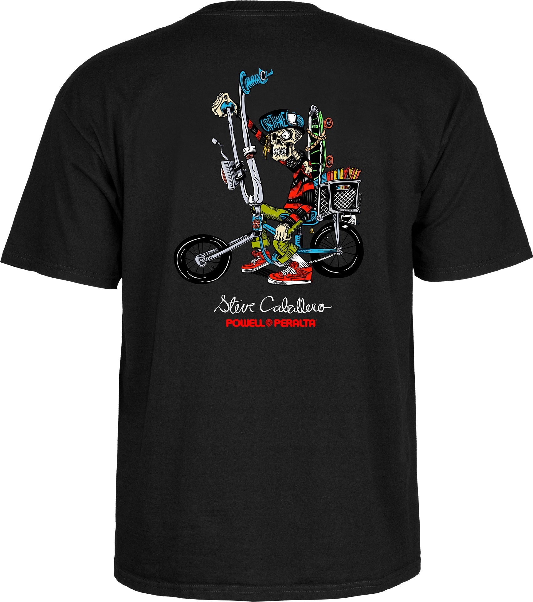 Powell Peralta Steve Caballero Chopper Bike T-shirt - Black - Bow Shock Marketplace